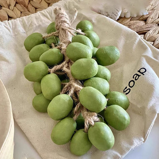 💜LETZTER TAG VERKAUF 50% RABATT💜Handgemachte Seife mit Duft nach künstlicher grüner Traube, inklusive Geschenkbox – Reinigung, Feuchtigkeitspflege und Hautpflege