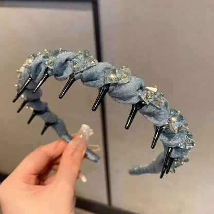 ✨2025 brandneues Design💎💇Strass-Haarband mit Zähnen für Frauen