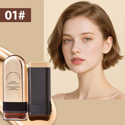 ✨Kaufen Sie 1 und erhalten Sie 1 gratis✨Feuchtigkeitsspendender, leichter Foundation-Stick mit Pinsel