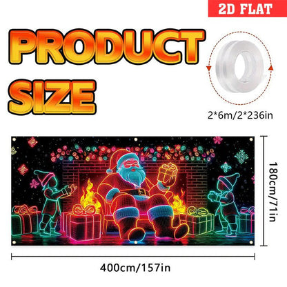 🎅Frühweihnachtsangebote – 50 % RABATT🎁UV-fluoreszierendes Weihnachtsbanner